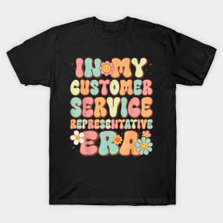 Groovy in My Customer Service Representative Era  Retro T-Shirt